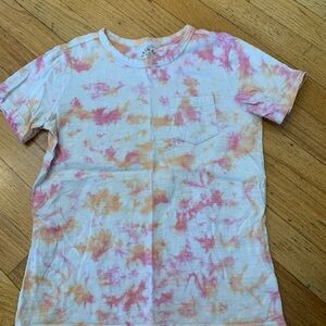 Primary Kids Tie-Dye T-Shirt - Pink and Orange